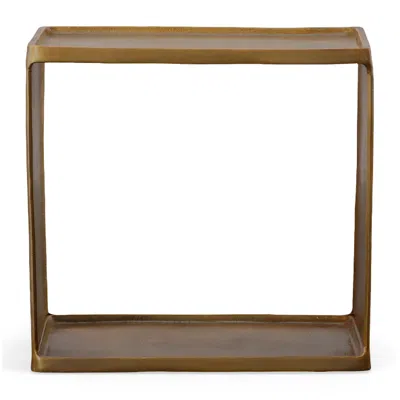Uttermost Derwent 20" Wide Antique Brass Side Table