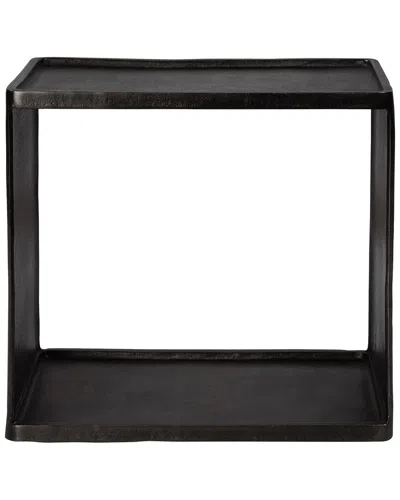 Uttermost Derwent Industrial Side Table In Black