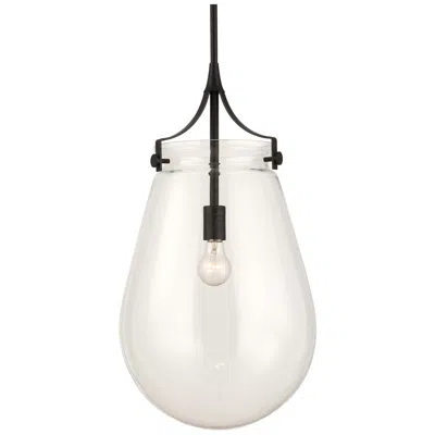 Uttermost Dewdrop 13 1/2" Wide Black 1-light Pendant