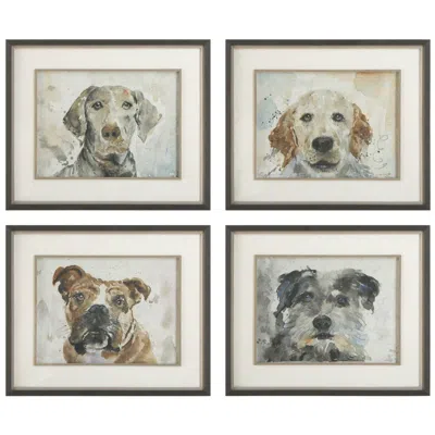 Uttermost Dog Days Framed Prints 4-piece Wall Art