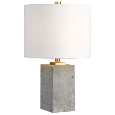 Uttermost Drexel 17" High Stained Concrete Accent Table Lamp