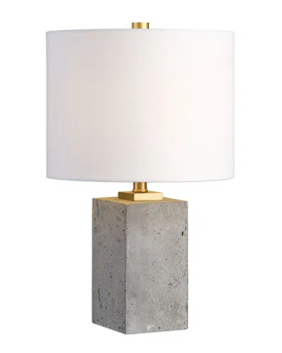 Uttermost Drexel Concrete Block Lamp In Gray