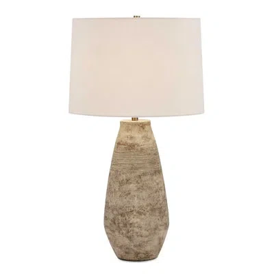 Uttermost Dunford Aged Table Lamp In Brown;gray