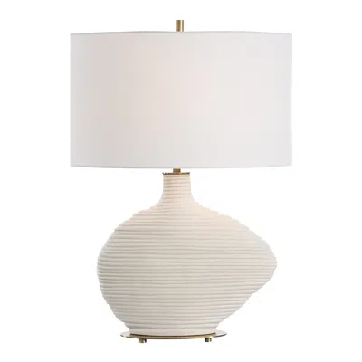 Uttermost Duostacked 24 1/4" High White Ceramic Table Lamp