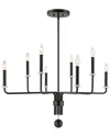 Uttermost Ebony Elegance 8-light Chandelier In Black