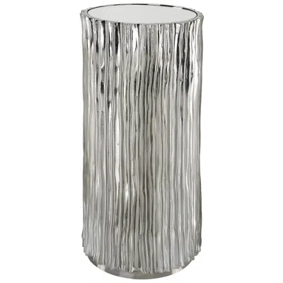 Uttermost Echo 11" Wide Polished Dark Nickel Drink Table