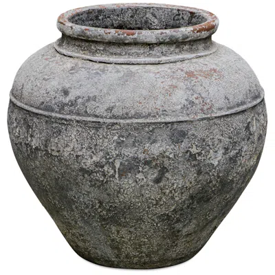 Uttermost Echoes Of Time 16" Wide Weathered Gray Indoor-outdoor Planter