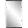Uttermost Egon 29.875" W X 50" H Rectangular Bronze Mirror In Gray