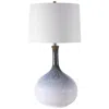 Uttermost Eichler 28" Cream Blue Modern Ceramic Table Lamp