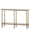 Uttermost Elenio Glass Console Table In Gold