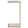 Uttermost Elevate 10" Wide Brushed Brass Drink Table