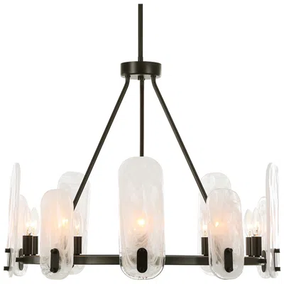 Uttermost Ellipse 28" Wide Dark Bronze 10-light Chandelier