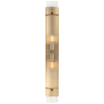 Uttermost Elmhurst 38" Brass 2-light Wall Sconce In Gold