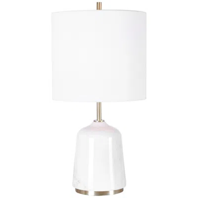 Uttermost Eloise 20" High Modern White Marble Accent Table Lamp