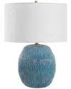 Uttermost Elysia Textured Table Lamp In Blue