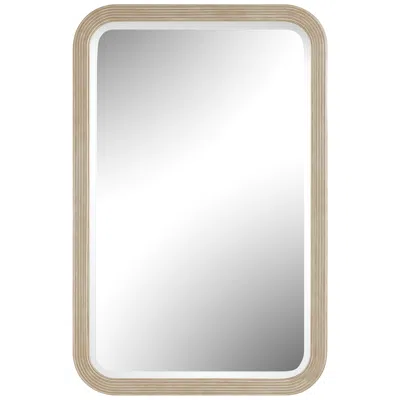 Uttermost Emari 30" X 46" Warm Gray Wood Framed Mirror In Multi