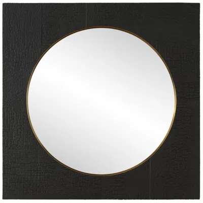 Uttermost Ember Rich Black 42" Square Mirror