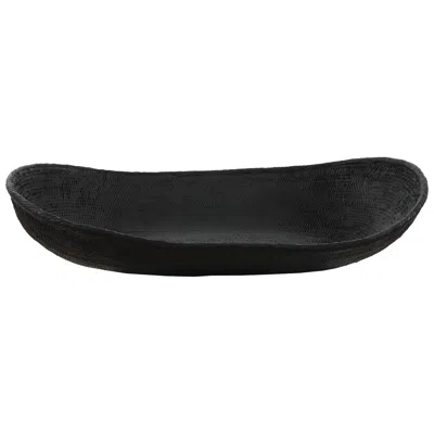 Uttermost Ember Weave 23" Wide Black Outdoor Bowl