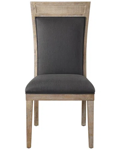 Uttermost Encore Dark Gray Armless Chair In Brown