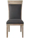 Uttermost Encore Dark Gray Armless Chair