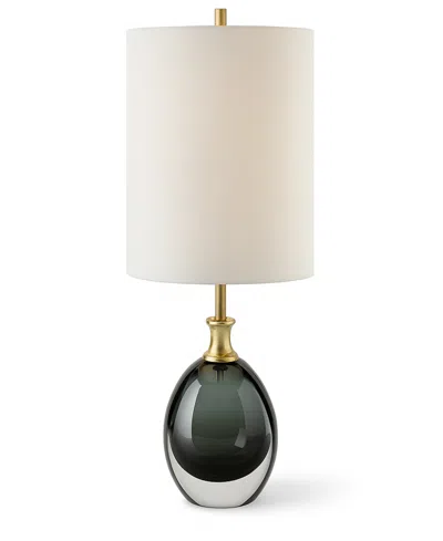 Uttermost Enigma 20" Glass Buffet Lamp In Gray