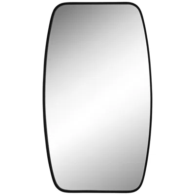 Uttermost Erin Black 26 3/4" X 46" Metal Wall Mirror