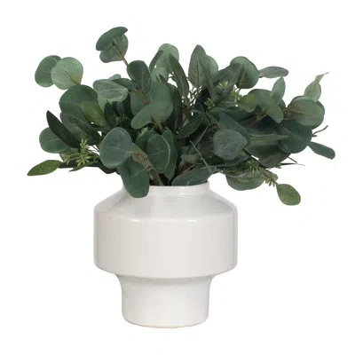 Uttermost Essence Eucalyptus Accent & Vase In Green