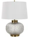 Uttermost Estelle Glass Table Lamp In Silver