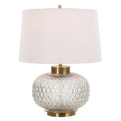 Uttermost Estelle Light Smoke-gray Glass Table Lamp