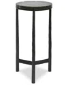 Uttermost Eternity Glass Accent Table In Black