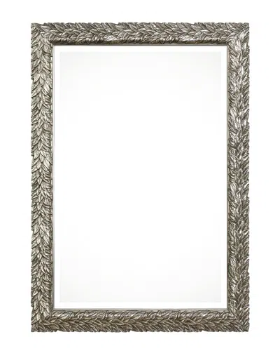 Uttermost Evelina Silver Leaves Mirror In Brown