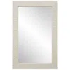 Uttermost Everett 39 5/8" X 59 5/8" Aged Ivory Rectangle Wall Mirror