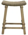 Uttermost Everglade Sea Grass Counter Stool In Brown