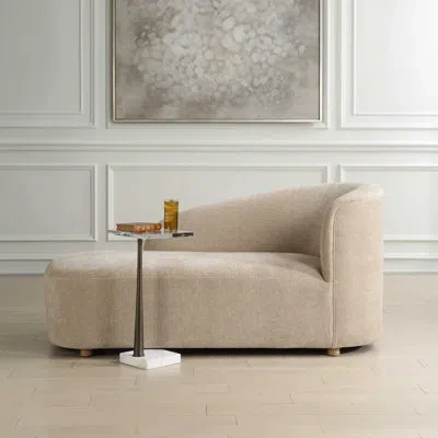 Uttermost Fae Arm Chaise Lounge In Brown