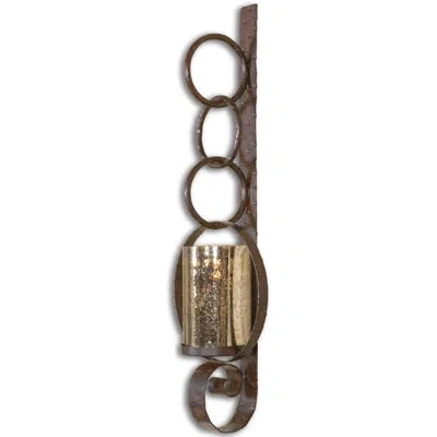 Uttermost Falconara Metal Wall Sconce In Brown