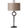 Uttermost Ferro 35" Rust Beige Rustic Cast Iron Table Lamp