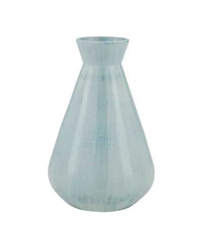Uttermost Flare Spire Indoor-outdoor Vase In Blue