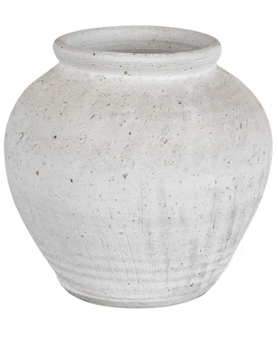 Uttermost Floreana Vase, Round In White