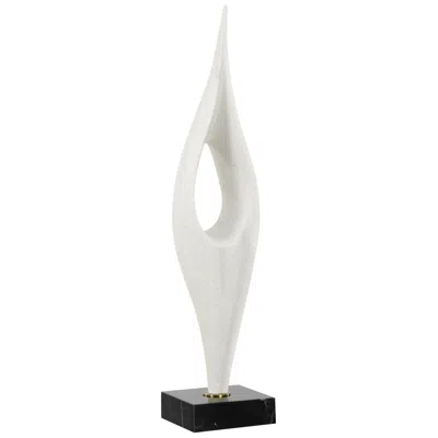 Uttermost Fluid Drop 24 1/4" High White And Black Sculpture