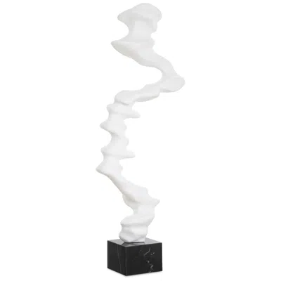 Uttermost Flux Indoor-outdoor White And Black Sculpture