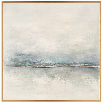Uttermost Foggy Morning 49 1/2" Hand Painted Canvas