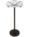 Uttermost Forge Industrial Accent Table In Black