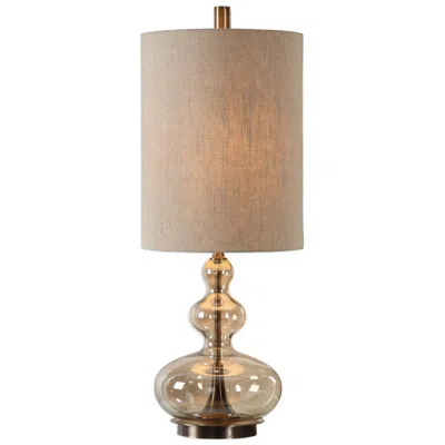 Uttermost Formoso 32 3/4" High Apothecary Amber Glass Table Lamp