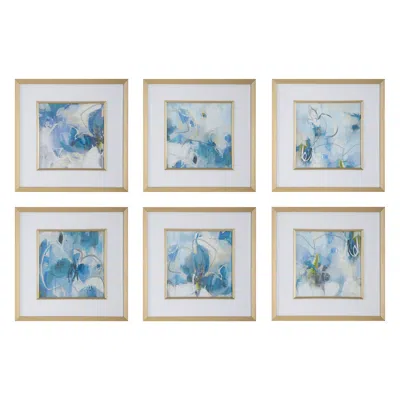 Uttermost Fresh Start 19 1/4" Square 6-piece Framed Print Wall Art Set