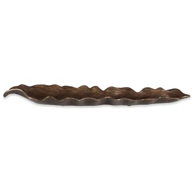 Uttermost Frond Bronze Indoor-outdoor Aluminum Tray