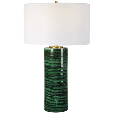 Uttermost Galeno 27 3/4" High Emerald Green Ceramic Table Lamp