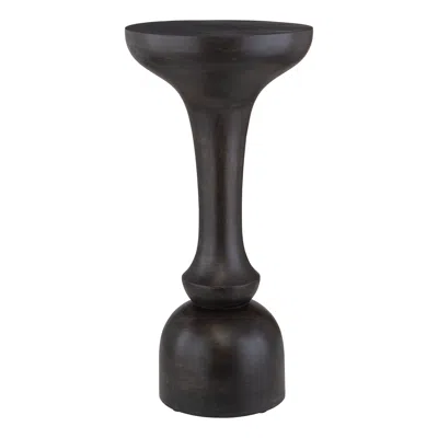 Uttermost Gambit 24" High Black Accent Table