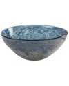 Uttermost Genovesa Glass Bowl In Blue