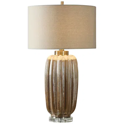 Uttermost Gistova 29 3/4" Ivory And Rust Brown Ceramic Table Lamp