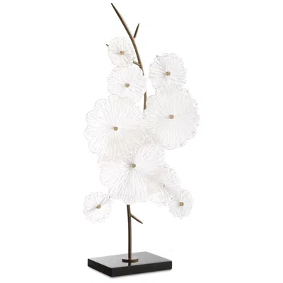 Uttermost Glass Garden 29 1/2" Sculpture In White